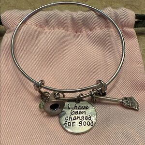 Changed for good adjustable charm bracelet